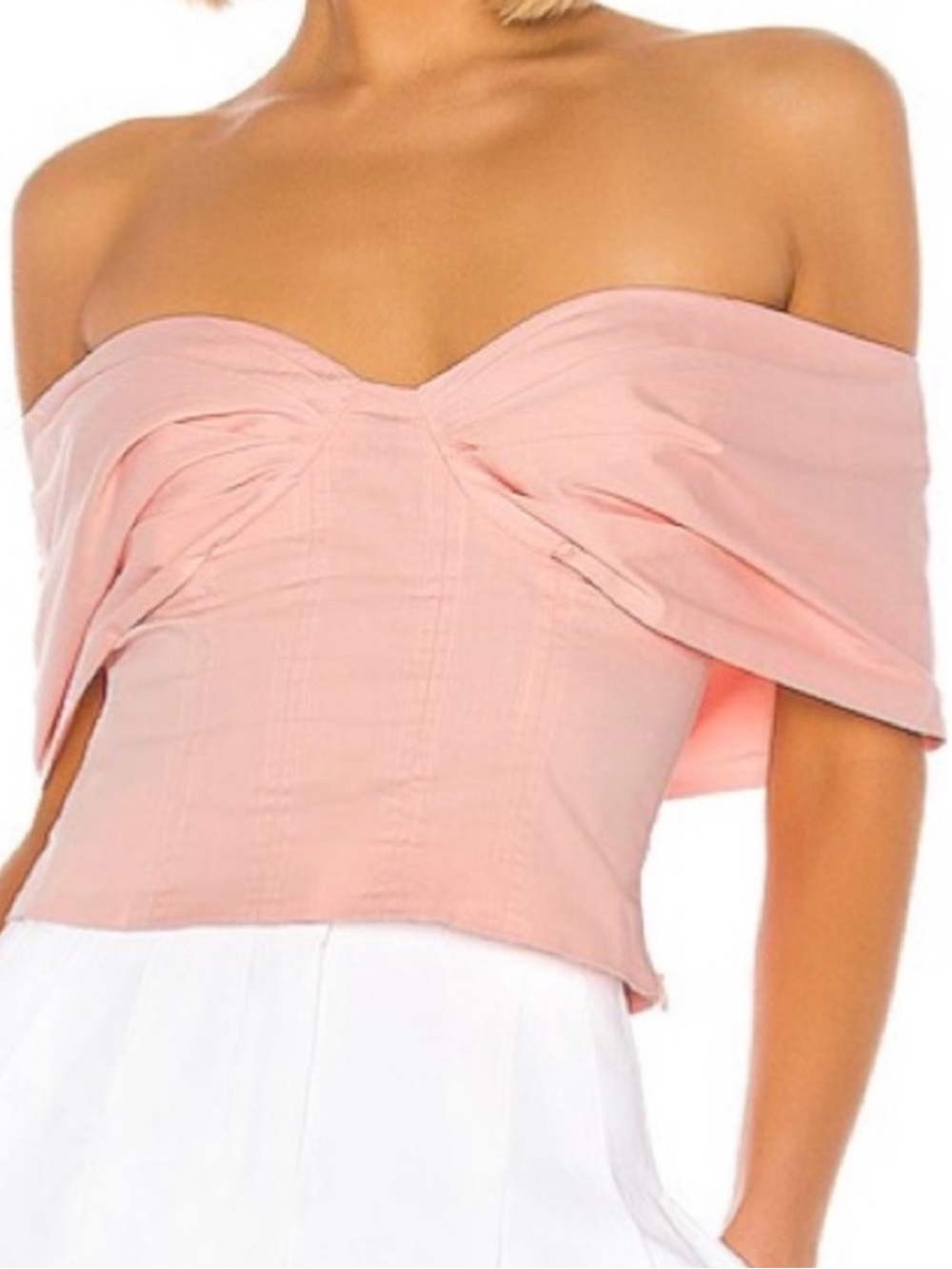 LPA/REFORMATION Off The Shoulder Pink Top, EUC, size L